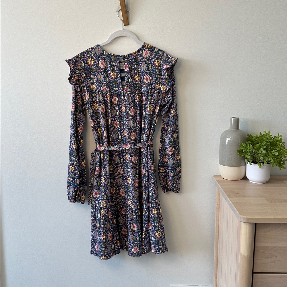 Boden Floral Ruffle Dress - Picture 6 of 8